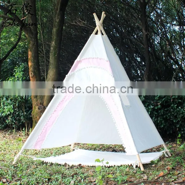 ShiJ Manufacturer Pink Round Door Party Beach Teepee Tipi Tent