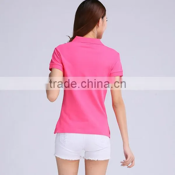 210 Grams Fabric Weight and Short Sleeve Sleeve Style Ladies Pique Polo Shirts photo-4