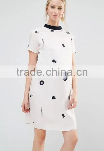 New Design New Printing Cotton Fabric Short Sleeve Maternity Wear photo-2