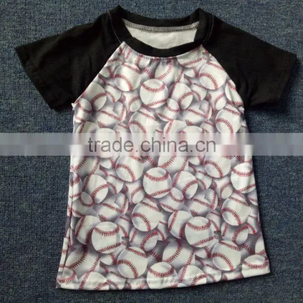 Kids Raglan Baseball Shirt Wholesale Baby Clothes Long/Short Sleeve T Shirt photo-2