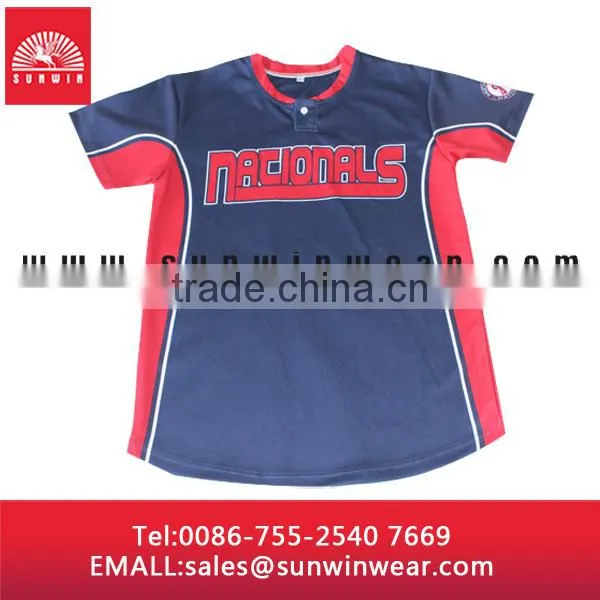 Wholesale Baseball Shirts/ Sportswear Type Custom Baseball Jersey photo-4