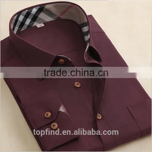 Wholesale OEM Supply High Fashion Colorful 100% Cotton Special Collar Oxford Shirt for Man photo-3