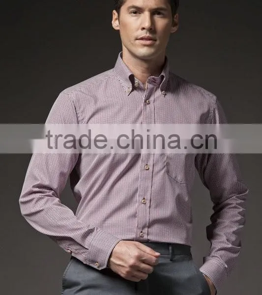 2014 Latest Style Cotton Mens Custom Dress Shirt photo-3