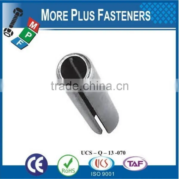 Made In Taiwan Clear Zinc Finish Steel Stainless Steel Black Steel Slotted Spring Pin photo-5
