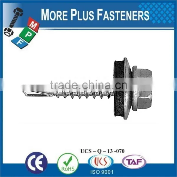 Made in Taiwan Stainless Steel Hex Washer Head Sheet Metal Self Drilling Screw photo-5