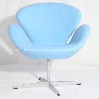 Furniture Wholesale Swan Chair Cashmere Fabric Swan Chair Manufacturer
