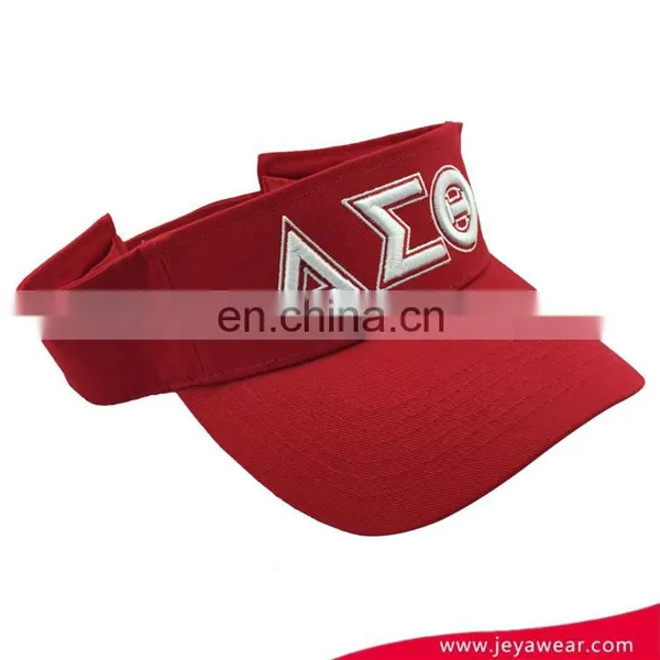 Custom Embroidered Wholesale Cotton Women's Fashion Adjustable Golf Sun Visor photo-4