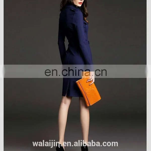 Long Sleeve Pocket on Chest Collar Design High End Woman Communion Dress photo-5