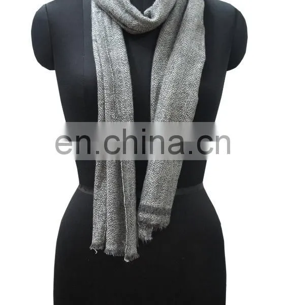 Plain Pashmina Wool Scarfs in HB,Twill photo-2
