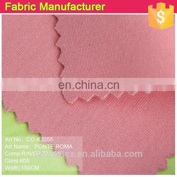 CC-0035 2014 New Styles Cotton and Spandex CTN/SP 95/5 Ponte Roma Knitted Fabric for Garments photo-5