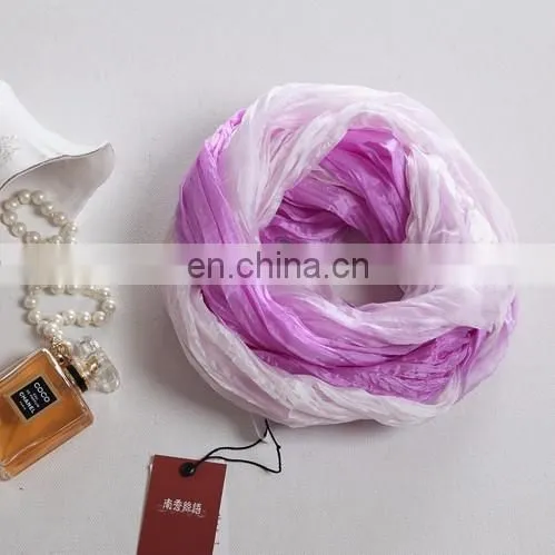 2015 Fashion Design Woman Good Quality Scarf Hand-painted Loop Shawl(SS002l) photo-3