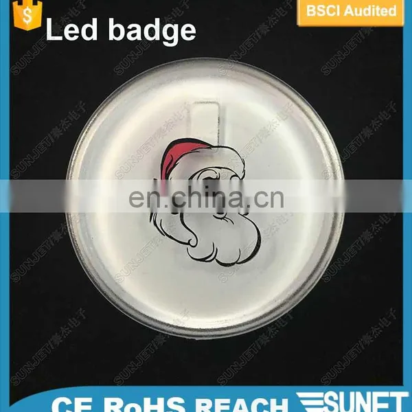 Wedding Decoration Football Quality Flashing Led Tin Badge photo-6