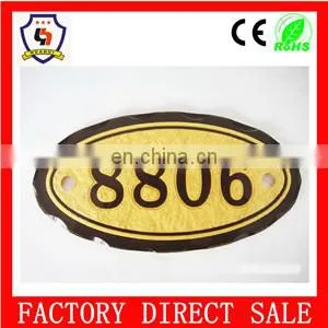 Bulk Cheap Wholesale Serial Number Plate 8806 for Hotel/blank Number Plate/HH-serial Number-54