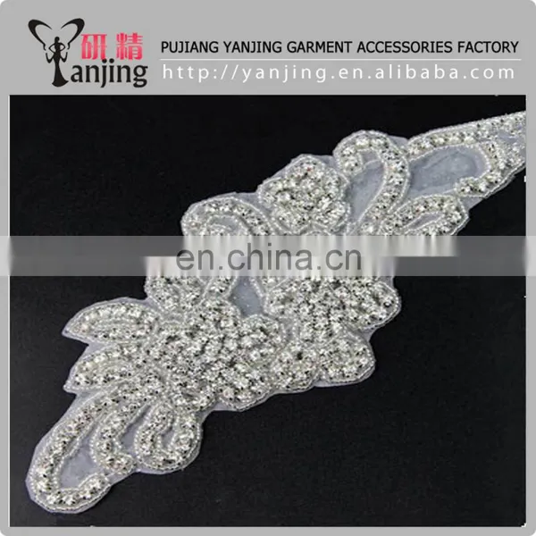 Professional Factory Wholesale Sequin Applique,sew on Glass Beads Rhinestone Patch Quality Choice Inquiries photo-3