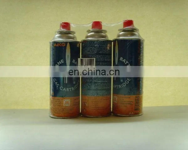 Бутановый газовый картридж 220 г, тип с запорным клапаном-насадкой