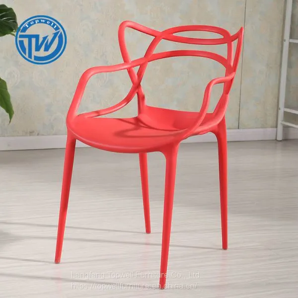 DC-6044 Topwell New Design Plastic Chair Modern Dining Chair Stackable Chair