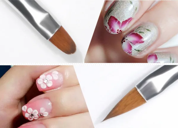 Nail Art Crystal Brush Acrylic Nail Brush Kolinsky Hair photo-2