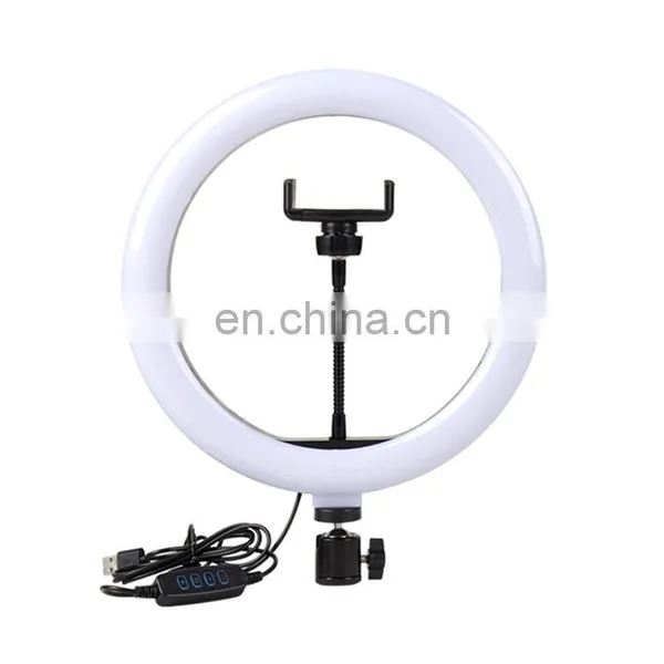 Dimmable 14 Inches Phone Holder Color Box 42W 5500K Camera Studio LED Ring Light With 2M Stand photo-2