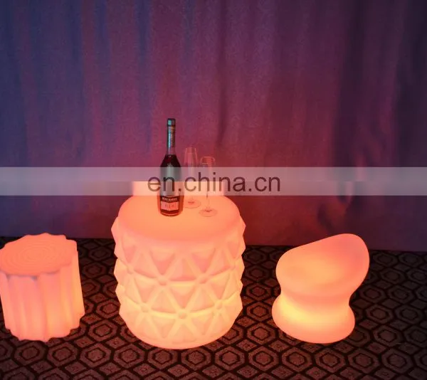 Rechargeable Rgb Colors Glow Bar Furniture Illuminated Led Fancy Chairs for Ktv Nightclub photo-3