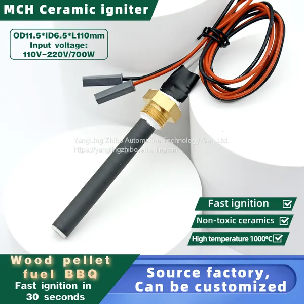 110V/240V MCH Ceramic Igniter Ceramic Ignition Stick MCH Ceramic Heater MCH Ceramic Heating Tube Can OEM or ODM photo-5