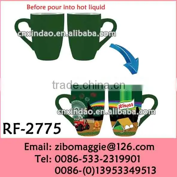 11oz Straight X'mas Designed Ceramic Magic Mug for Colorful Coffee Mug photo-3