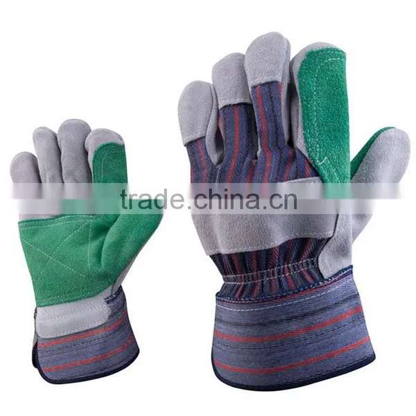 CE Standard Reinforcement the Palm Leather Safety Rigger Gloves With Low Price