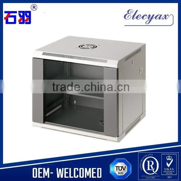 9U W600*D450mm/transparent Glass Door Network Server Rack/WCB09-645/wall Mount Locking Cabinet photo-3