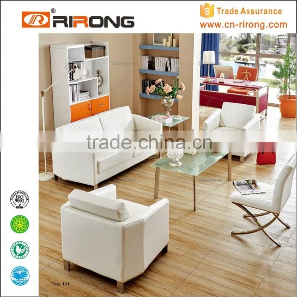 Modern Ergonomic Office Leather Sectional Sofa