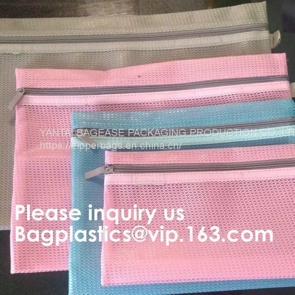 File Folder Paper Document Holder Receipts Organizer Zipper Storage Bag,Zipper Packs for School Office Stationery Slider photo-3