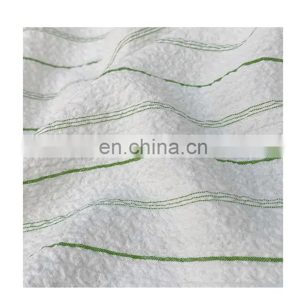 2022 Hot Sale Industry Stock Lot Jacquard Seersucker Rayon Polyester Spandex Fabric
