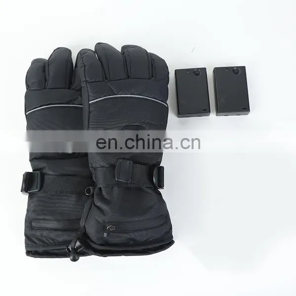 Winter 3 Level Temperature Control USB Electric Battery Heated Keep Warm Sport Heating Driving Ski Gloves photo-2