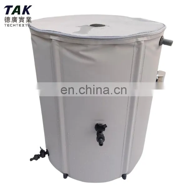 750L Foldable Pop up Rain Barrel Stand up Flexible Water Tank Rain Storage Collapsible Reservoir Water Tank With Diverter photo-2