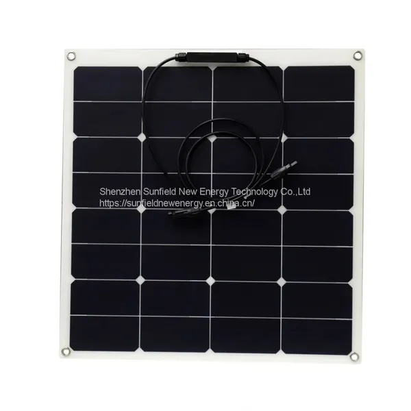Solar Panel 50W 55W 60W 18V Flexible Solar Module Custom Shape Size Output Power Volt