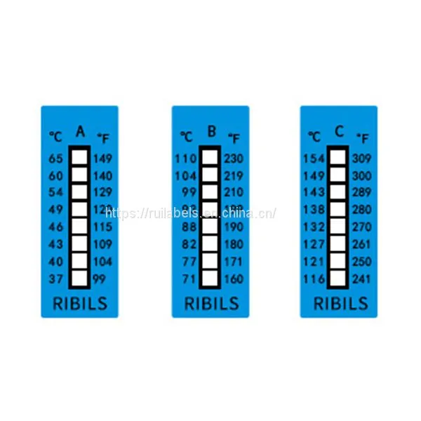 Irrversible Temperature Indicator Strip Heat Sensitive Labels photo-2