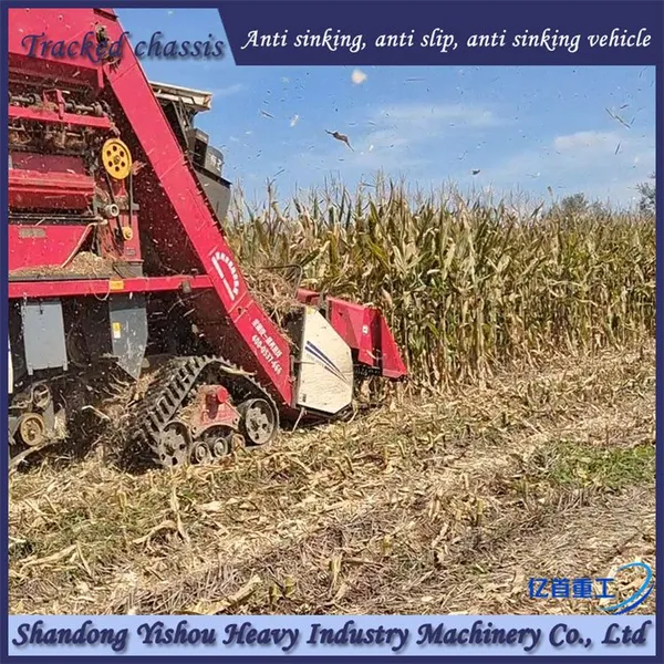 Customized Rubber Track Chassis Anti Sinking Vehicle for Corn Harvesters photo-2