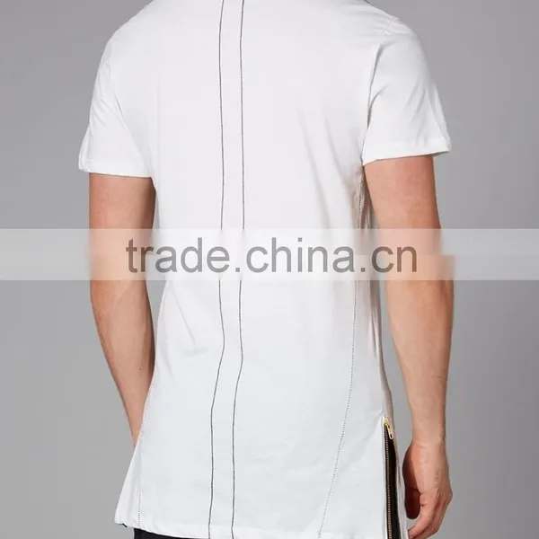 Stylish and Printed T-shirts/Stylish Side Zipper Cotton T-shirts/Top Quality Stylish Side Opening T-shirts photo-2