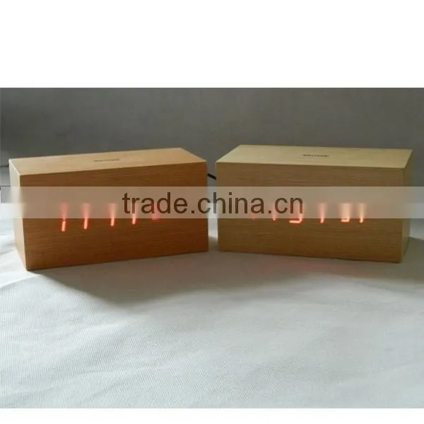 LED Wood Clock With Voice Control, Touch Function and Snooze photo-2
