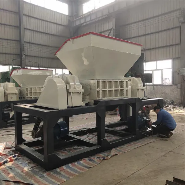 Double Shaft Shredder Recycling Industrial Waste Plastic Film Hard Plastic Shredder photo-3