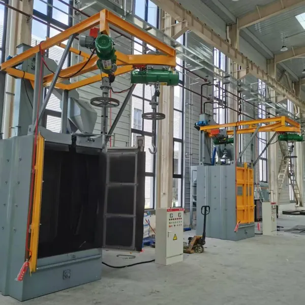 Instrument (flowmeter) Shot Blasting Machine, Double Hook, Chamber Manganese 13 Protective Plate, Hook Type Shot Blasting Machine photo-5
