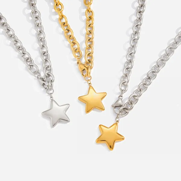 18K Gold PVD Coated Stainless Steel Necklace Charm With 0.5 Micron TiN Layer photo-4