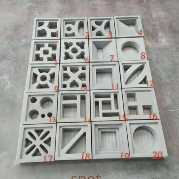 White Landscape Bricks, Internet-famous Hollow Bricks (200*200*100), Gypsum Decorative Bricks, Cement Hollow Bricks, for Courtyard Decoration, Landscape Wall Renovation and Landscaping