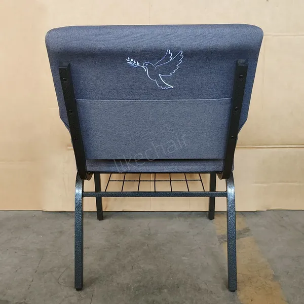 Wholesale Modern Style Stackable Metal Steel Tube Armrest Padded Auditorium Chair Church Pew for Hotels Dining Theaters photo-4