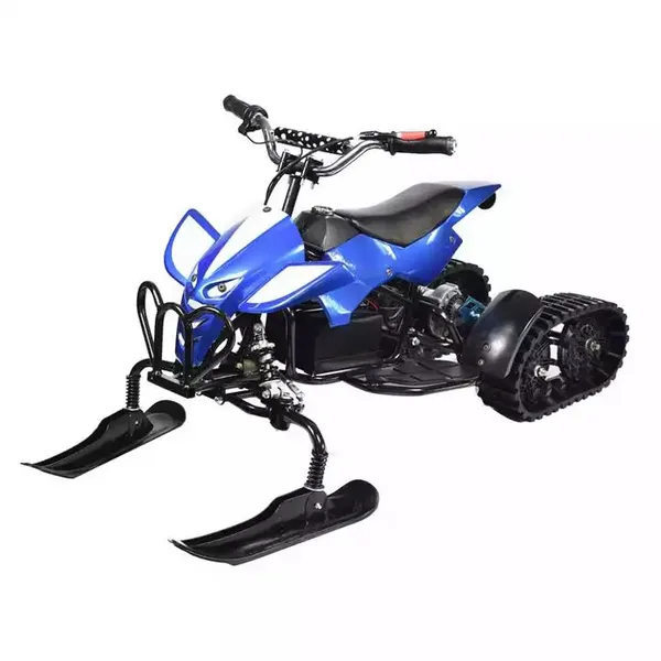 Kids Electric Snowmobile Steel Frame Anti-Freeze Plastic Rear Track Drive 120kg Load Capacity 36V 25 Climbing Angle