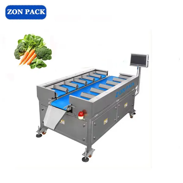 12 Heads 14Heads Belt Multihead Weigher for Weighing Carrot Pumpkin Cabbage Broccoli