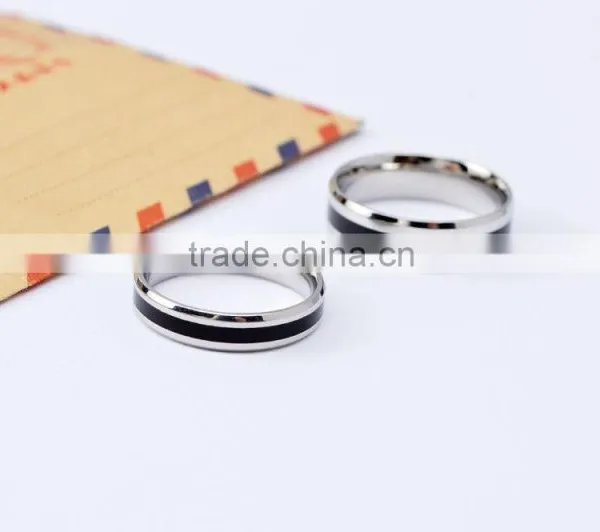 New Design Couple Rings 316l Stainless Steel Jewelry Wedding Rings photo-2