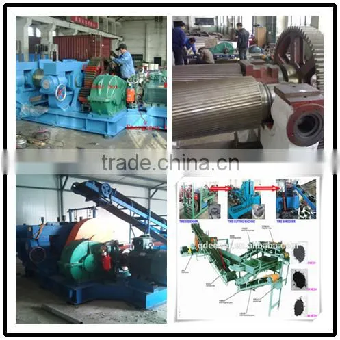 High Quality Scrape Waste Tyre Shredder Into Rubber Powder(energy Saving)/rubber Powder Making Line photo-2