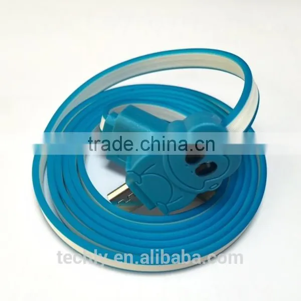 Red Monkey Look of Charger Cable for Mirco Pin Flat USB Cbarger photo-4
