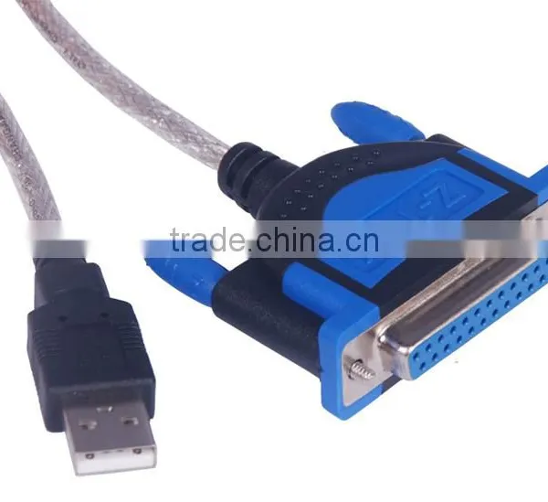 USB 2.0 to DB25 Female Port Print Converter Cable Cord LPT Win7 Win8 32&64 Bit MAC OS