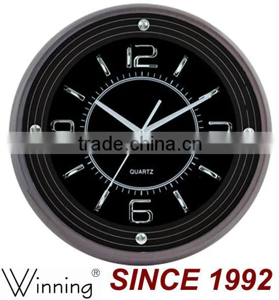 2014 New Design Plastic Material Wooden Wall Clock photo-3
