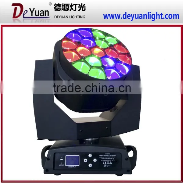 Cheap 19pcs Bee Eyes Zoom Sharpy Moving Head/ Led Rgbw Colorful Zoom Stage Light photo-2